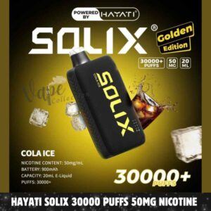 Hayati Solix 30000 Puffs 50MG Nicotine Disposable Vape – Buy Now