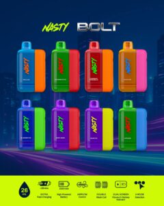 Nasty Bolt 50000 Puffs 50MG Nicotine Disposable Vape – Buy Now