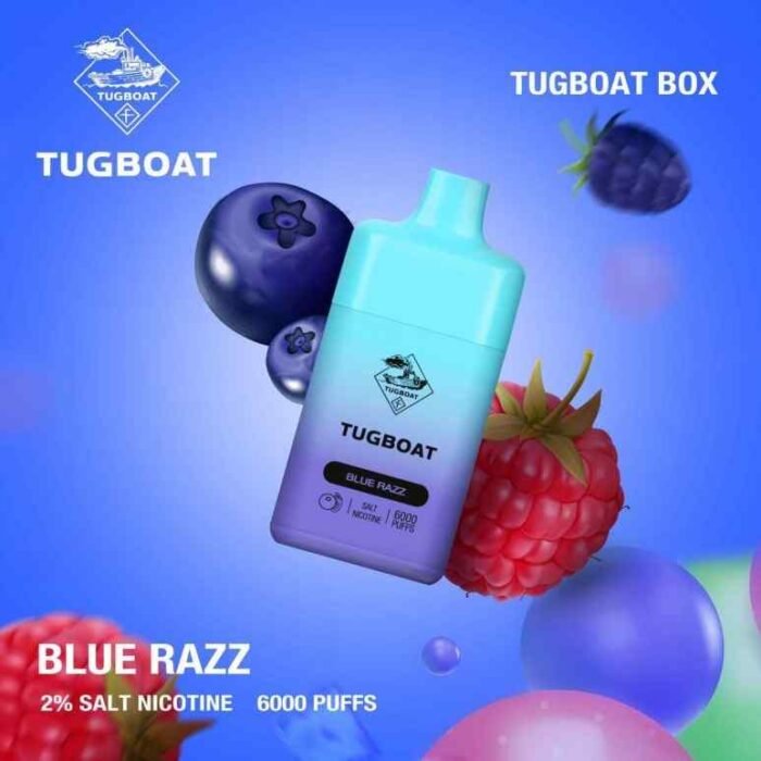 BLUE RAZZ TUGBOAT Box 6000 Puffs