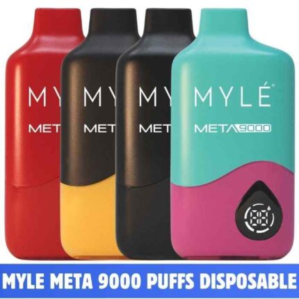 MYLE 9000 Puffs Meta Disposable 50mg Rechargeable Vape in UAE. MYLE Meta 9000 Puffs Disposable Vape shop in Dubai. Myle vape Dubai