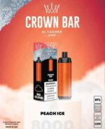 PEACH ICE crown bar 8000 puffs