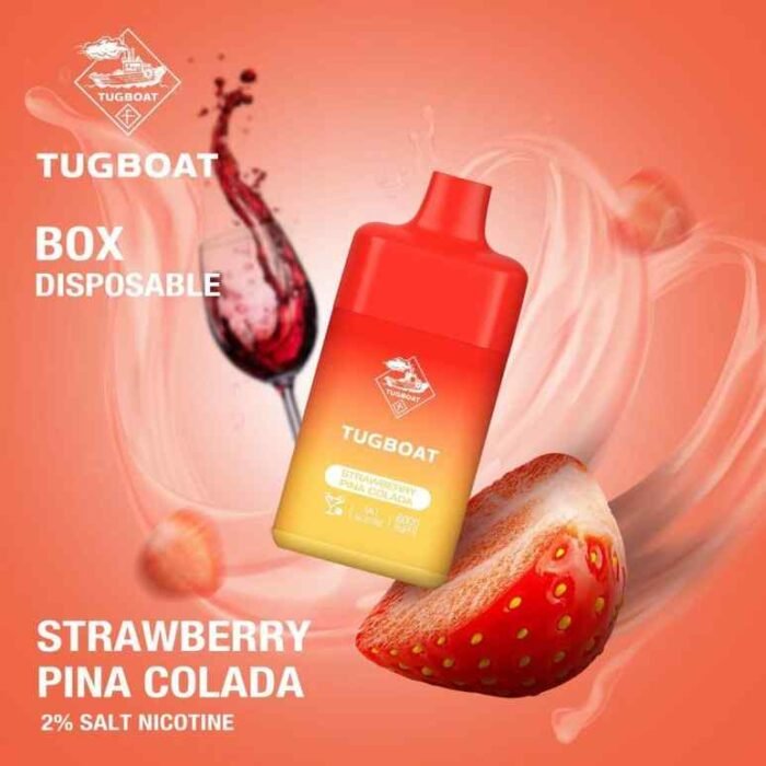 STRAWBERRY PINA COLADA TUGBOAT Box 6000 Puffs