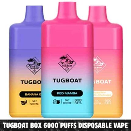 TUGBOAT Box 6000 Puffs 2% & 5% Disposable Vape in Dubai