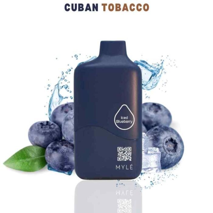 iced blueberry MYLE 9000 Puffs
