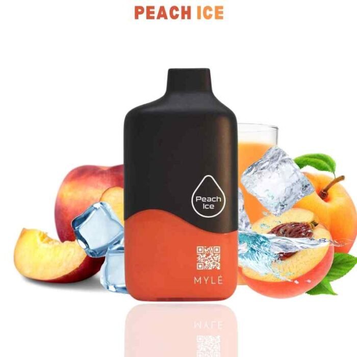 peach ice MYLE 9000 Puffs