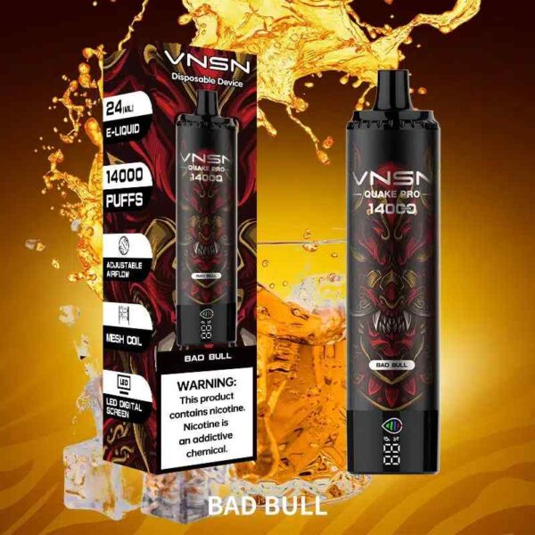 Bad Bull VNSN Quake Pro 14000 Puffs Disposable Vape