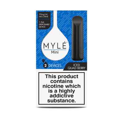 ICED QUAD BERR MYLE Mini Disposable Vape