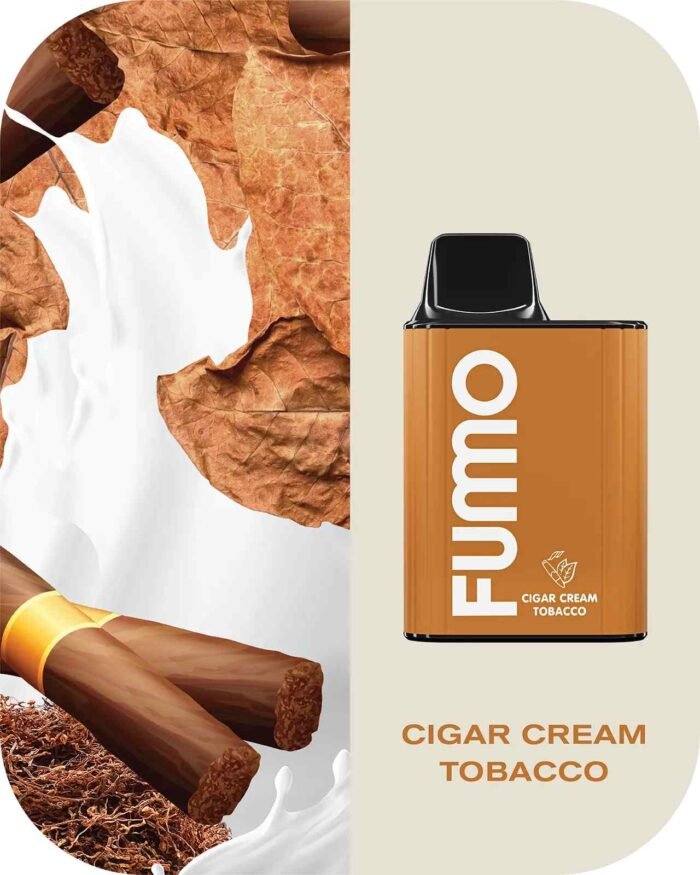 FUMMO King 6000 Puffs Cigar Cream Tobacco
