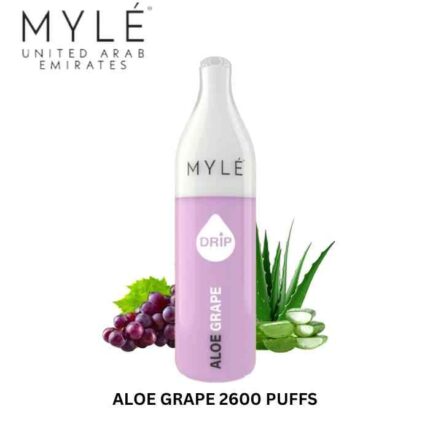 MYLE Drip 2600 puffs Disposable Vape Aloe Grape