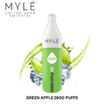 MYLE Drip 2600 puffs Disposable Vape Green Apple