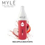 MYLE Drip 2600 puffs Disposable Vape Red Apple