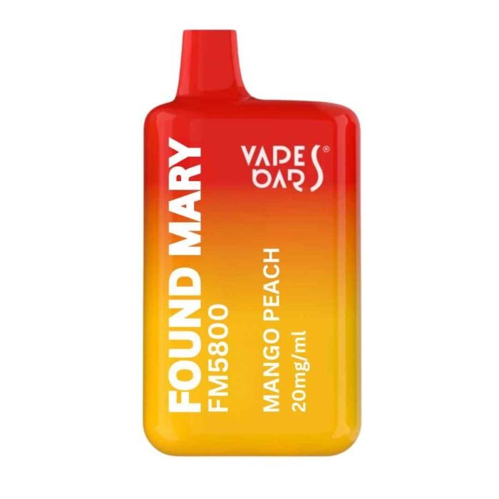 Mango Peach VAPES BARS FOUND MARY FM5800 Puffs Disposable Vape