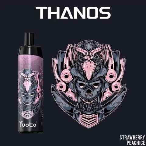 Strawberry Peach YUOTO Thanos 5000 Puffs Disposable Vape