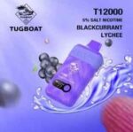 TUGBOAT T12000 Puffs Blackcurrant Lychee