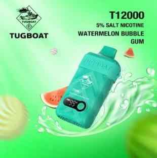 TUGBOAT T12000 Puffs Watermelon Bubble Gum