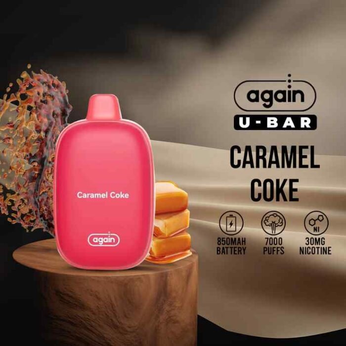 Again U-Bar 7000puffs Disposable 30mg & 50mg Rechargeable Vape