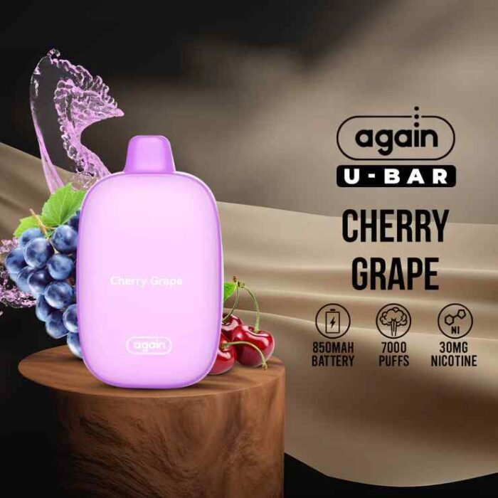 Again U-Bar 7000puffs Disposable 30mg & 50mg Rechargeable Vape