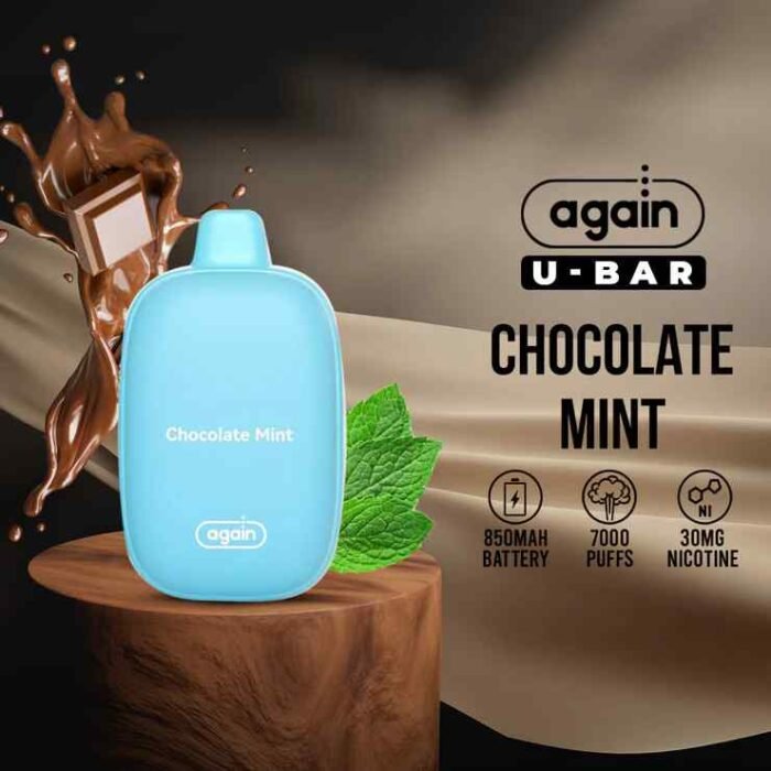 Again U-Bar 7000puffs Disposable 30mg & 50mg Rechargeable Vape