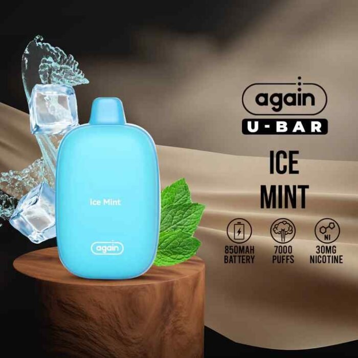Again U-Bar 7000puffs Disposable 30mg & 50mg Rechargeable Vape