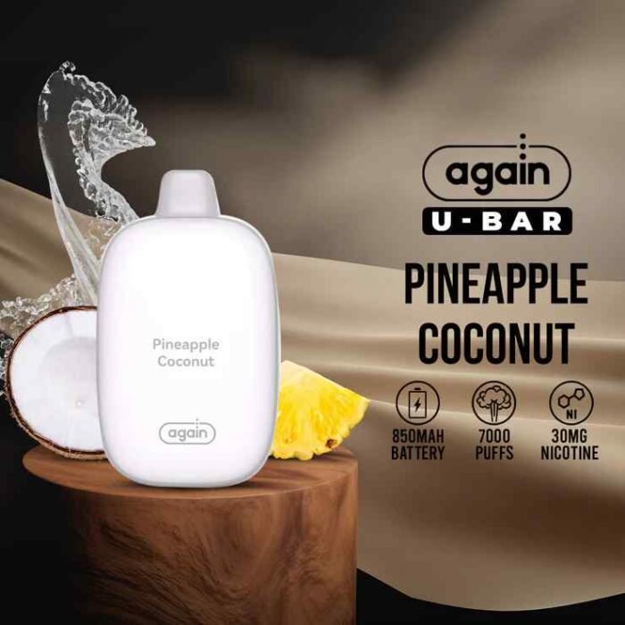 Again U-Bar 7000puffs Disposable 30mg & 50mg Rechargeable Vape