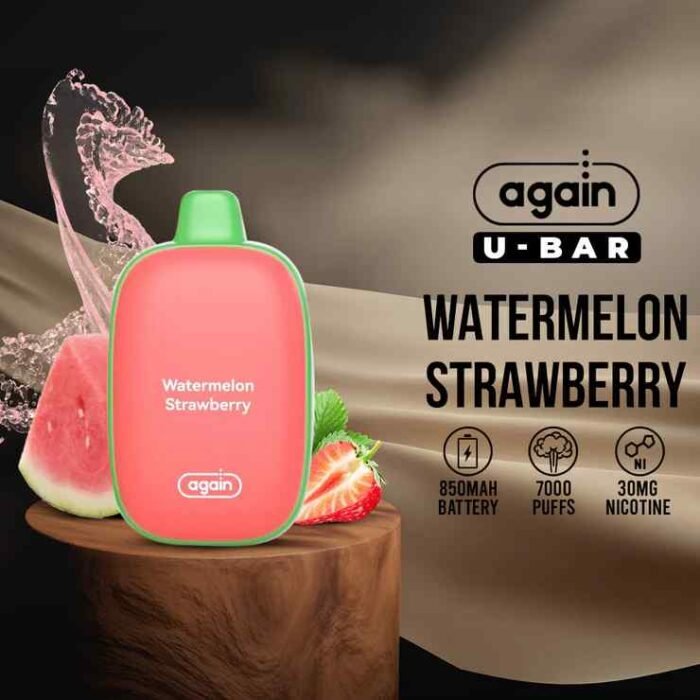 Again U-Bar 7000puffs Disposable 30mg & 50mg Rechargeable Vape