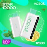 VOZOL START 12000 PUFFS COOL MINT VOZOL STAR 12000 Puffs