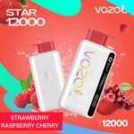 VOZOL START 12000 PUFFS STRAWBERY RASPB VOZOL STAR 12000 PuffsERRY CHERRY
