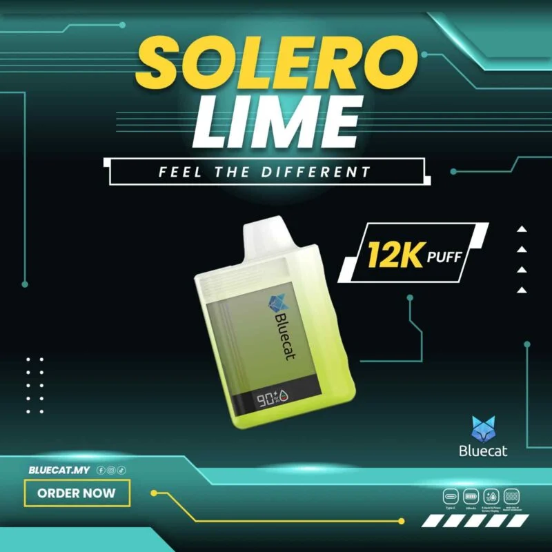 BLUECAT 12000 Puffs Price in Dubai SOLERO LIME