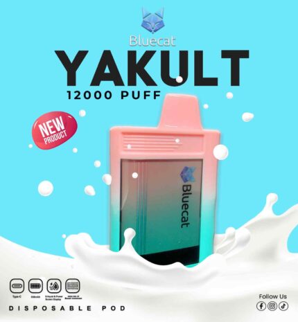 BLUECAT 12000 Puffs Price in Dubai YAKULT