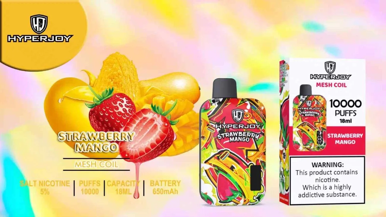 HYPERJOY 10000 Puffs Price in Dubai STRAWBERRY MANGO