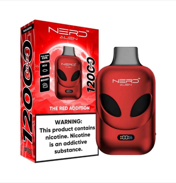 NERD ALIEN 12000 Puffs Price in Dubai THE RED ADDITION