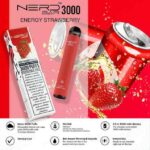 NERD Bar 3000 Puffs Disposable Vape Energy Strawberry