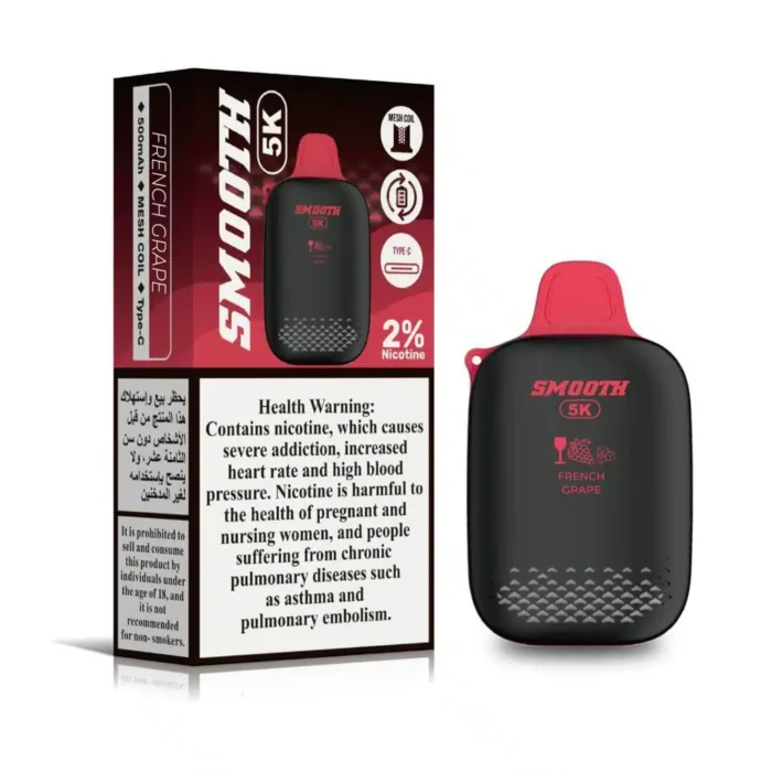 SMOOTH 5000 Puffs Disposable Vape French Grape