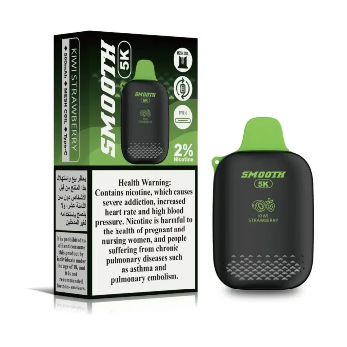 SMOOTH 5000 Puffs Disposable Vape Kiwi Strawberry