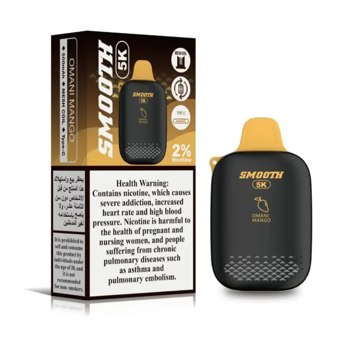 SMOOTH 5000 Puffs Disposable Vape Omani Mango