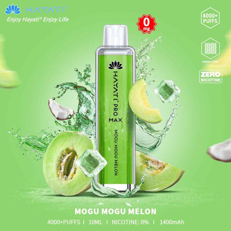 HAYATI Pro Max 4000 Puffs Price in Dubai MOGU MOGU MELON