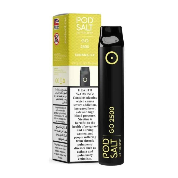 POD SALT Go 2500 Puffs Price in Dubai BANANA ICE