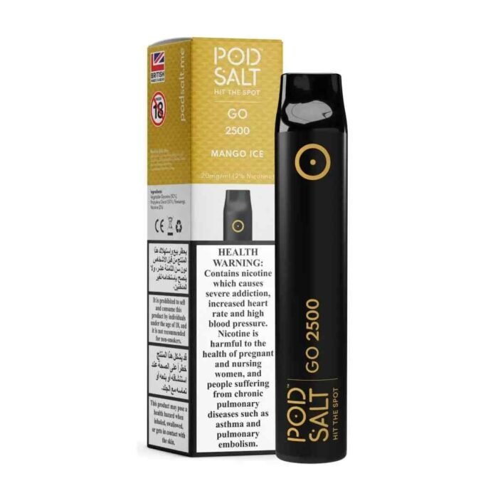 POD SALT Go 2500 Puffs Price in Dubai MANGO ICE