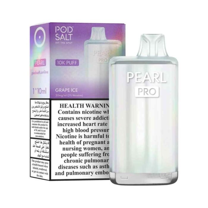 PODSALT Pearl Pro 10000 Puffs Price in Dubai GRAPE ICE