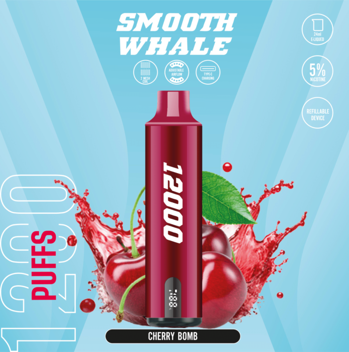 SMOOTH 12000 Puffs 5% Disposable Vape Chery Bomb