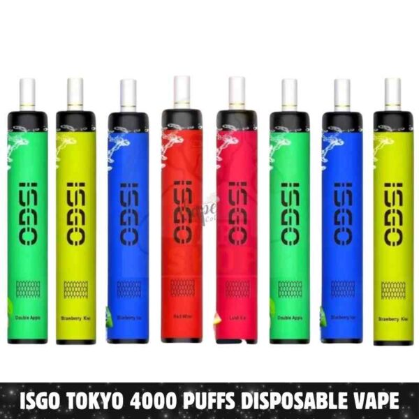 Best ISGO Tokyo 4000 Puffs 2% nicotine Disposable Vape