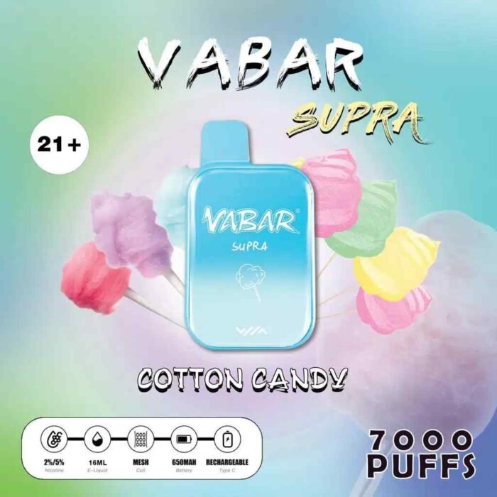 VABAR Supra 7000 Puffs 2% & 5% Nicotine Disposable Vape