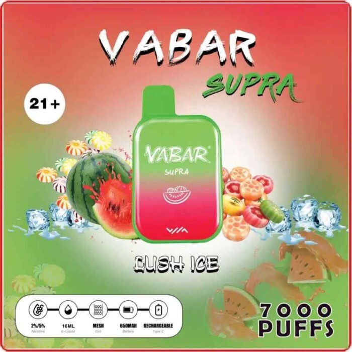 VABAR Supra 7000 Puffs 2% & 5% Nicotine Disposable Vape