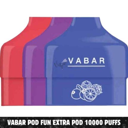 Best VABAR Pod Fun Extra Pod 10000 Puffs 2% & 5% Nicotine Disposable Vape