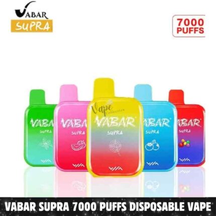 Best VABAR Supra 7000 Puffs 2% & 5% Nicotine Disposable Vape