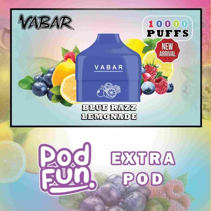 VABAR Pod Fun Extra Pod 10000 Puffs 2% & 5% Nicotine Disposable Vape