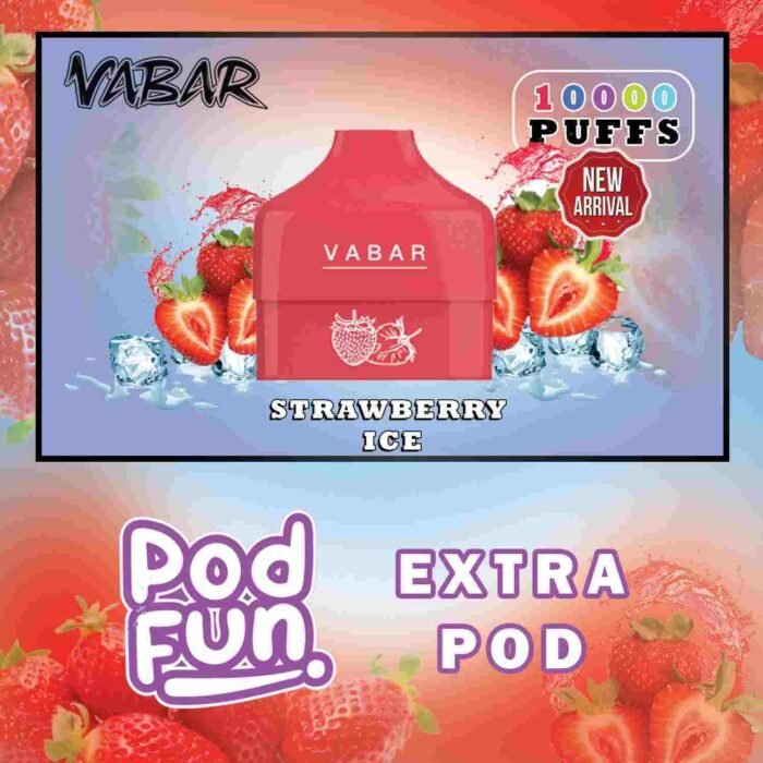 VABAR Pod Fun Extra Pod 10000 Puffs 2% & 5% Nicotine Disposable Vape