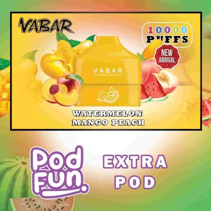 VABAR Pod Fun Extra Pod 10000 Puffs 2% & 5% Nicotine Disposable Vape