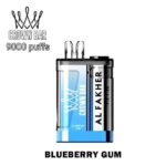 Al Fakher Crown Bar Crystal 9000 Puffs 20mg Disposable Vape BLUEBERRY-GUM