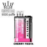 Al Fakher Crown Bar Crystal 9000 Puffs 20mg Disposable Vape CHERRY-FIESTA